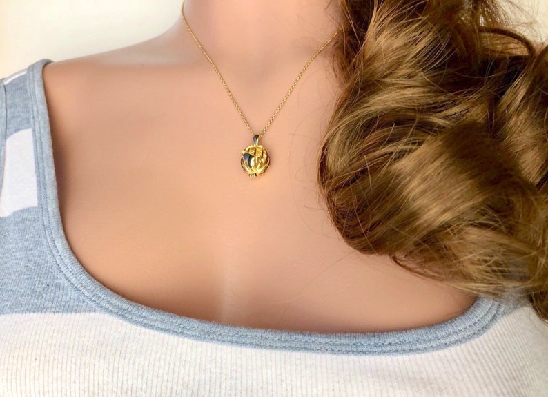 Globe Necklace Pendent 925 Sterling Silver Planet Necklace Earth Necklace