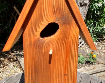 Large Redwood Birdhouse