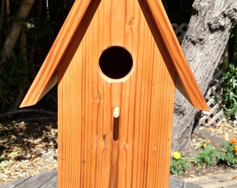 Large Redwood Birdhouse