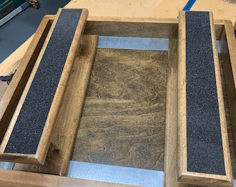 Two Wood Pedestals for Stacking Case- CASE NOT INCLUDED in this listing!