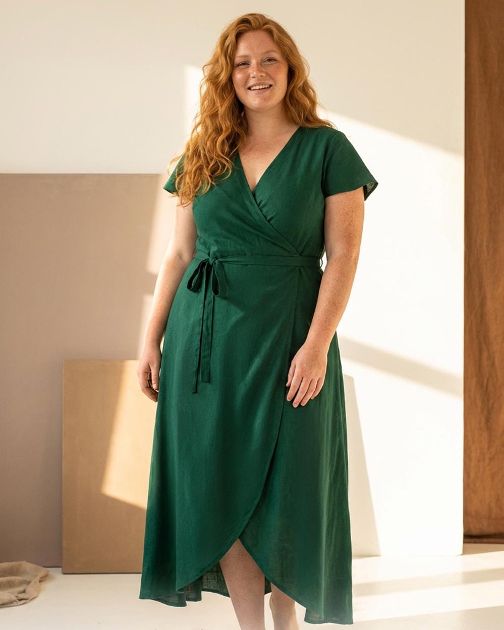 sheike emerald green dress Opposites Attract Maxi Dress main image 1