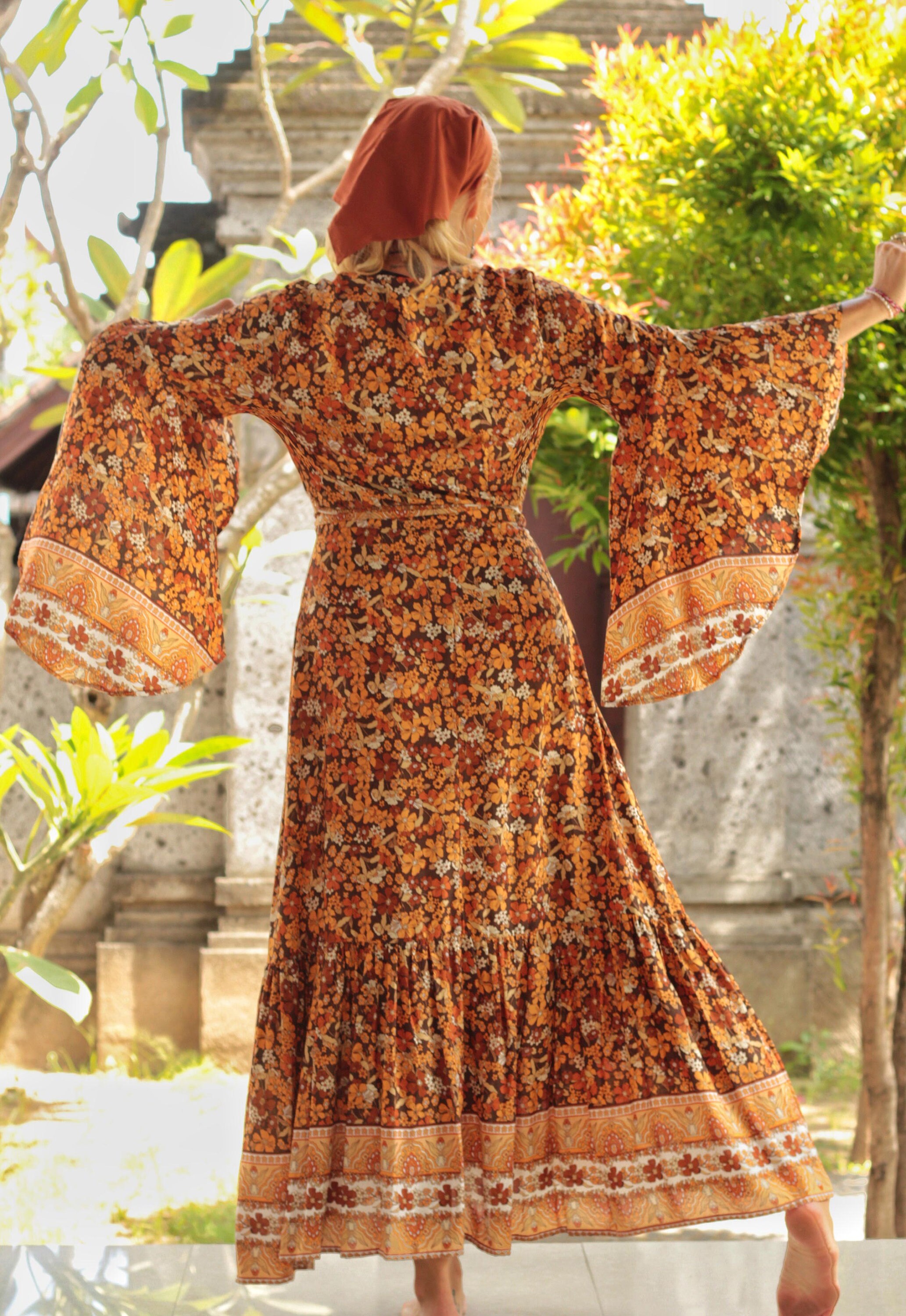 ワンピース VINTAGE LIKE SHEER FLOWER DRESS 1920s Dress - Rare Vintage 20s Sheer Silk Chiffon Floral