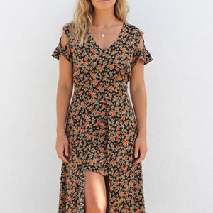 casual dress long in back short in front Amazon.com: Front Short Long Back Style Backless Lace Dress (S) Black : Clothing, Shoes & Jewelry
