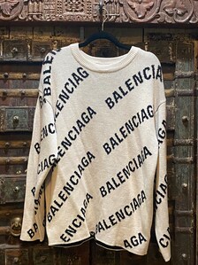 Balenciaga - Oversized Distressed Cotton-jersey T-Shirt - Womens - Purple White
