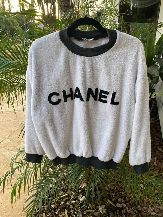 Rare 1990s Vintage CHANEL Terry Cloth 