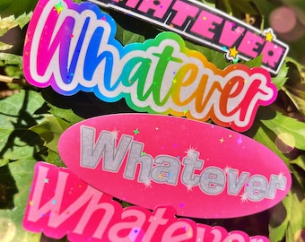 Personalized 90’s Logo Inspired Sticker Pack or Single Sticker - Bach to the 90s - Stickers Gift - Holographic and Laminated Stickers