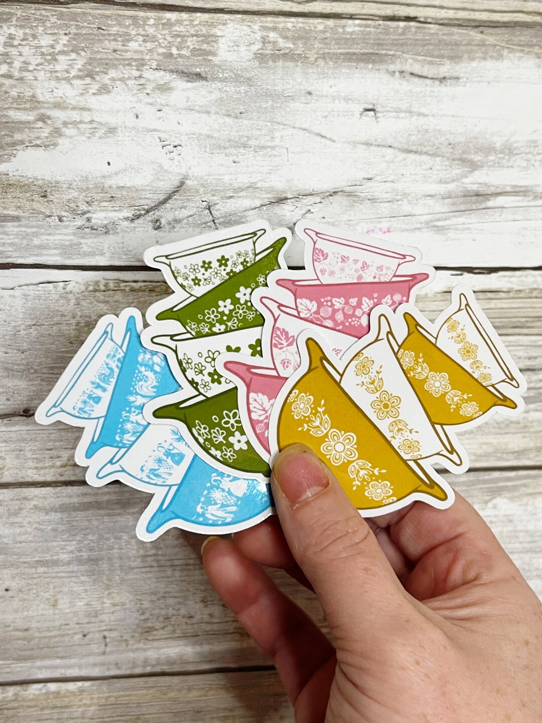 Pyrex Sticker/magnet Pack - Includes Smaller Butterprint, Gooseberry ...
