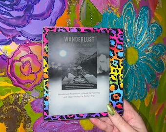 Skin guépard arc-en-ciel des années 90 pour liseuse - Pour Kindle Basic, Paperwhite, Scribe et Oasis, Boox Color 7 - Recto et verso