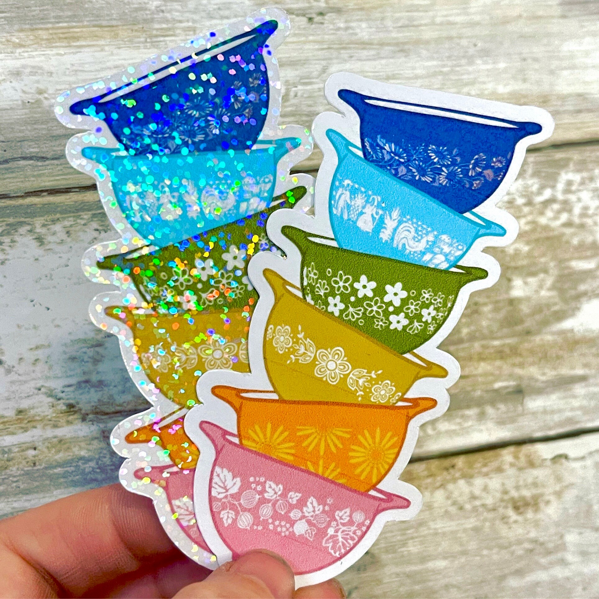 Pyrex Stack Sticker Pyrex Sticker/magnet Pack - Includes Smaller Butterprint, Gooseberry ...