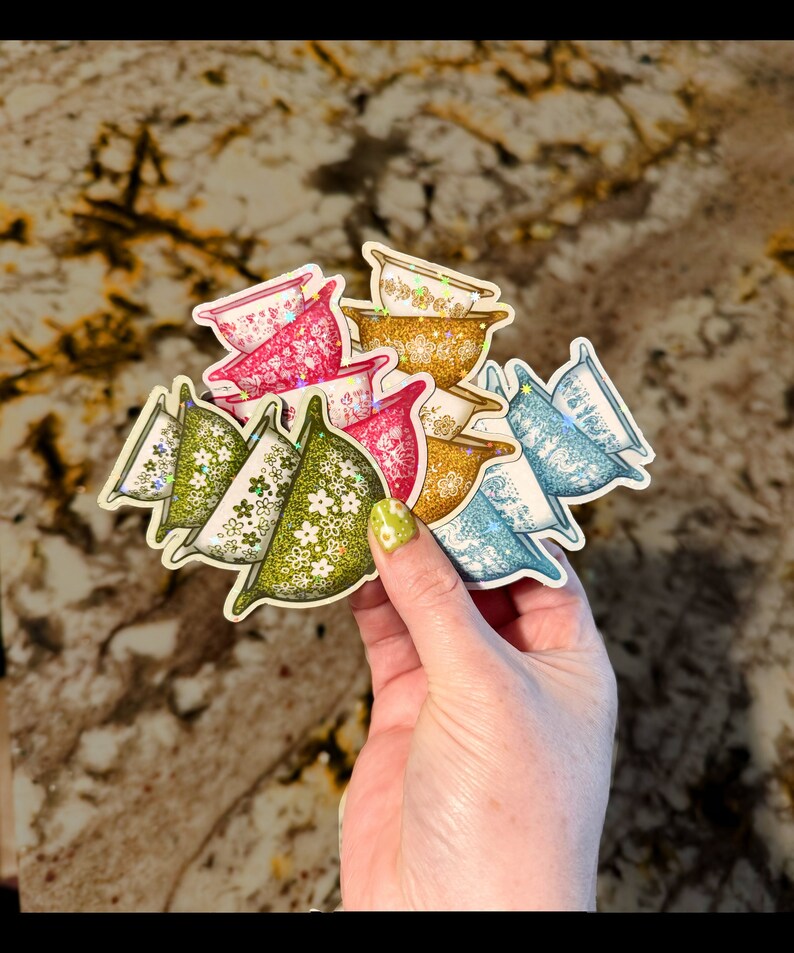 Pyrex Stack Sticker Glitter Pyrex Sticker/magnet Pack - Includes Smaller Butterprint ...