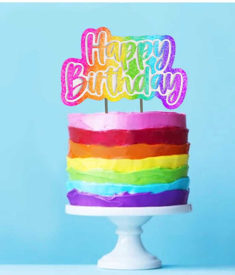 Happy Birthday SVG Lisa Frank Inspired Used for Signs - Etsy