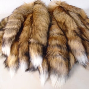 Red Fox Tails with Keychain Option