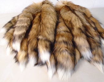 Red Fox Tails with Keychain Option