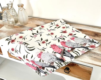 Tea Towel Galah Bird Australian Bird Teatowel Dish Cloth 100% Cotton Made in Australia Kitchen Towel