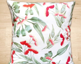 Bronte Red Floral Cushion Cover 35cm x 50cm