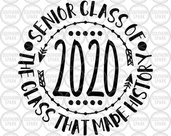 Download Free Class Of 2020 Svg Etsy SVG Cut Files