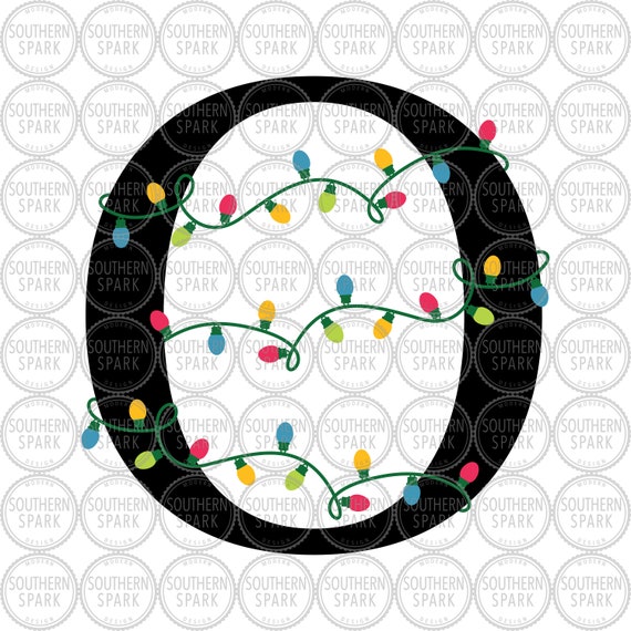 Download Free O Christmas Lights Svg Png Eps Pdf Jpg Dxf Etsy SVG DXF Cut File