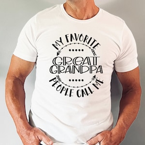 Father's Day SVG / My Favorite People Call Me Great Grandpa SVG / Cut File / Clip Art / Southern Spark / svg png eps pdf jpg dxf