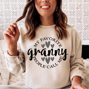 Mother's Day SVG / My Favorite People Call Me Granny SVG / Granny SVG / Cut File / Clip Art / Southern Spark / svg png eps pdf jpg dxf