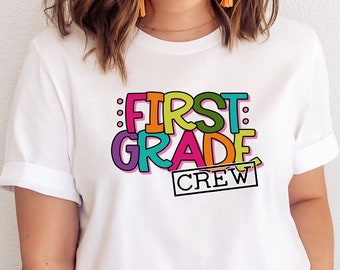 First Grade Crew SVG / First Grade SVG / First Day SVG / Back To School / Cut File / Clip Art / Southern Spark / svg png eps pdf jpg dxf