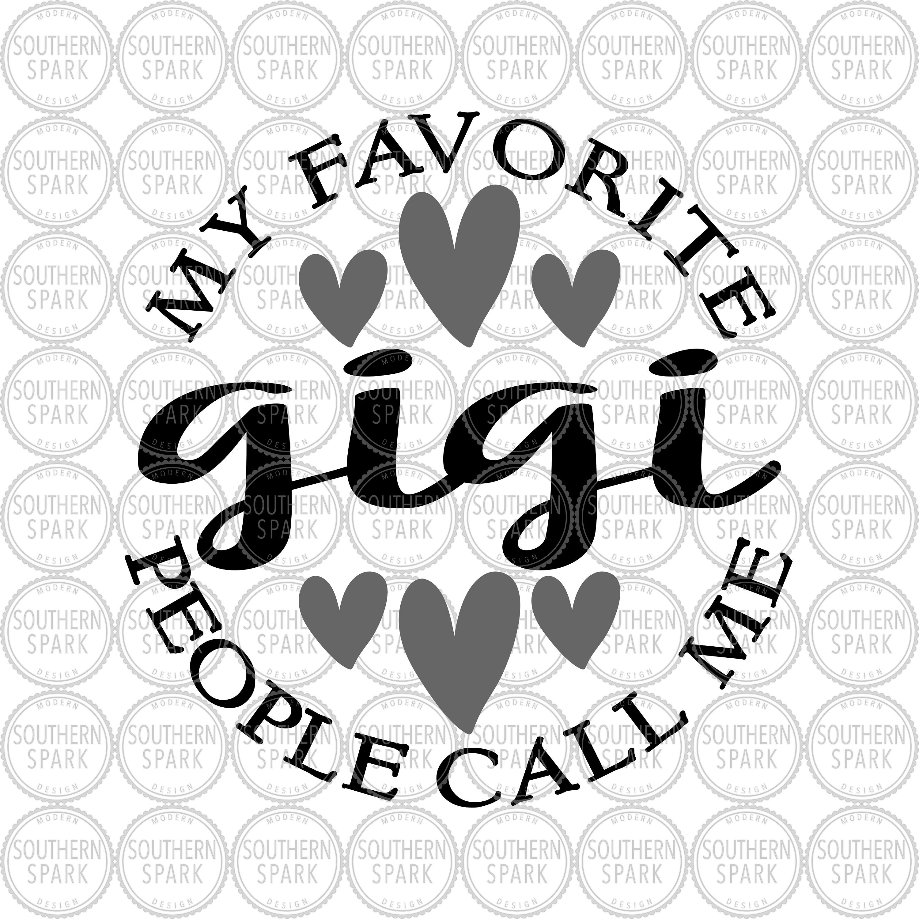 Download Mother's Day Favorite Gigi svg png eps pdf jpg dxf | Etsy