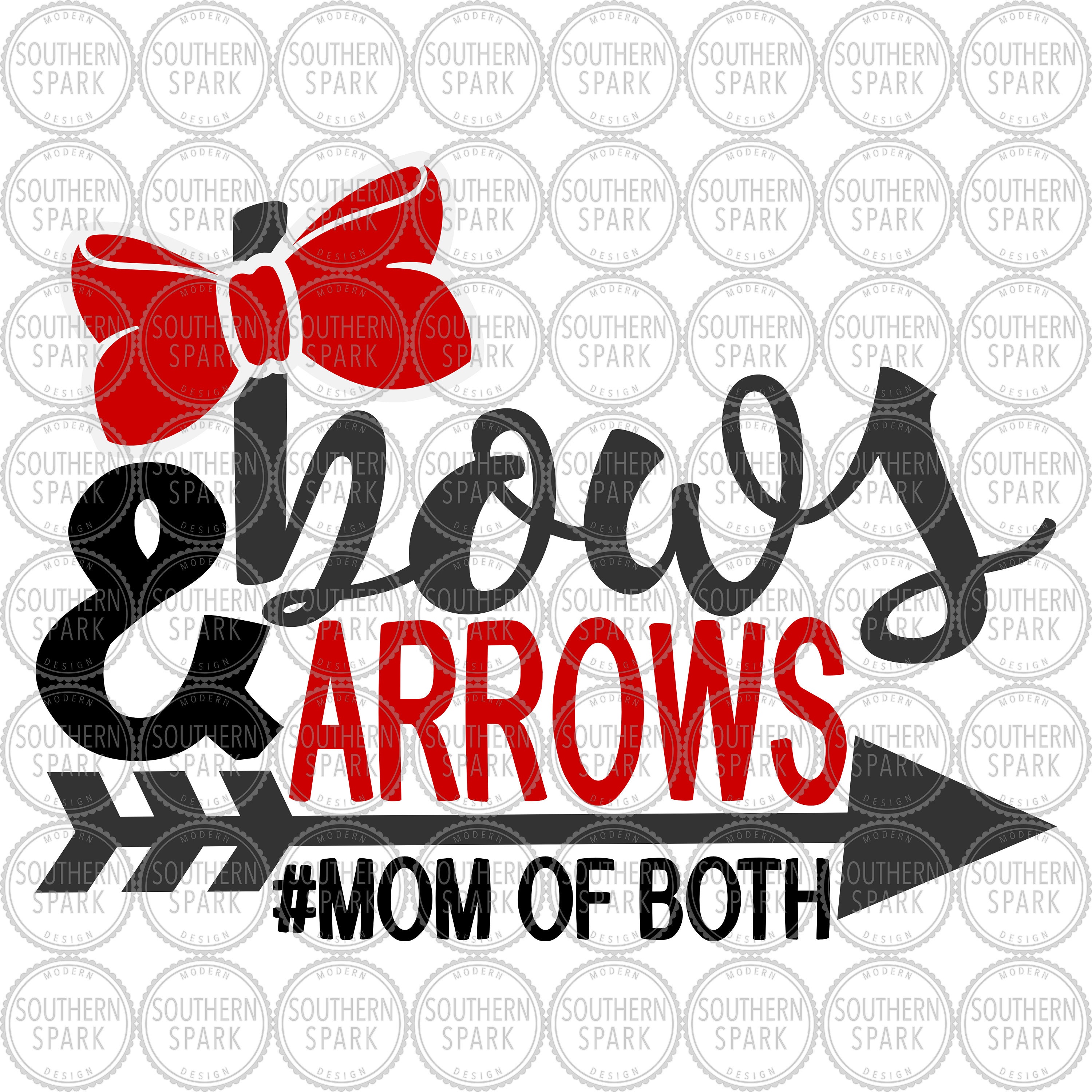 Download Mother's Day SVG / Bows And Arrows Mom Of Both SVG / Mom | Etsy