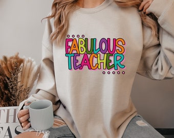Fabulous Teacher SVG / Fabulous Teacher PNG / Teaching / First Day / Back To School / Cut File / Southern Spark / svg png eps pdf jpg dxf