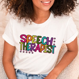 Speech Therapist SVG / Speech Pathologist / First Day / Back To School / Cut File / Clip Art / Southern Spark / svg png eps pdf jpg dxf