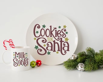 Bundle / Christmas / Cookies For Santa / Milk For Santa / Christmas SVG / Cookie And Milk SVG / Southern Spark  / svg png eps pdf jpg dxf