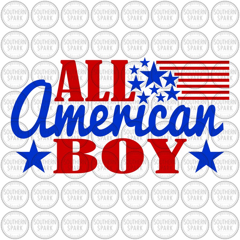 Download 4th Of July SVG / All American Boy SVG / Independence Day SVG | Etsy