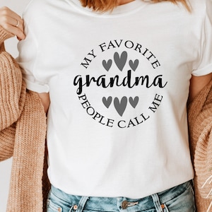 Mother's Day SVG / My Favorite People Call Me Grandma SVG / Grandmother SVG / Cut File / Clip Art / Southern Spark / svg png eps pdf jpg dxf