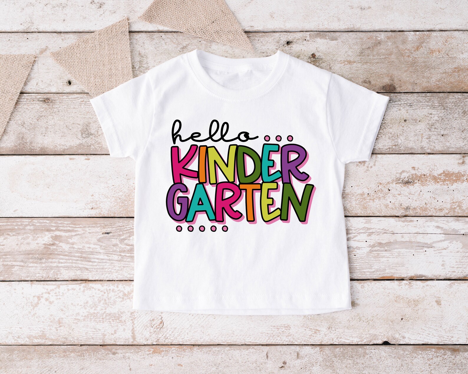 Hello Kindergarten SVG / Kindergarten SVG / First Day / Back to School ...