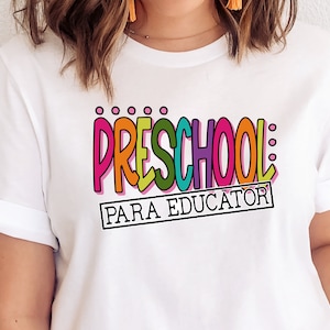 Preschool Para Educator SVG / Preschool Para Educator PNG / Back To School / Cut File / Clip Art / Southern Spark / svg png eps pdf jpg dxf