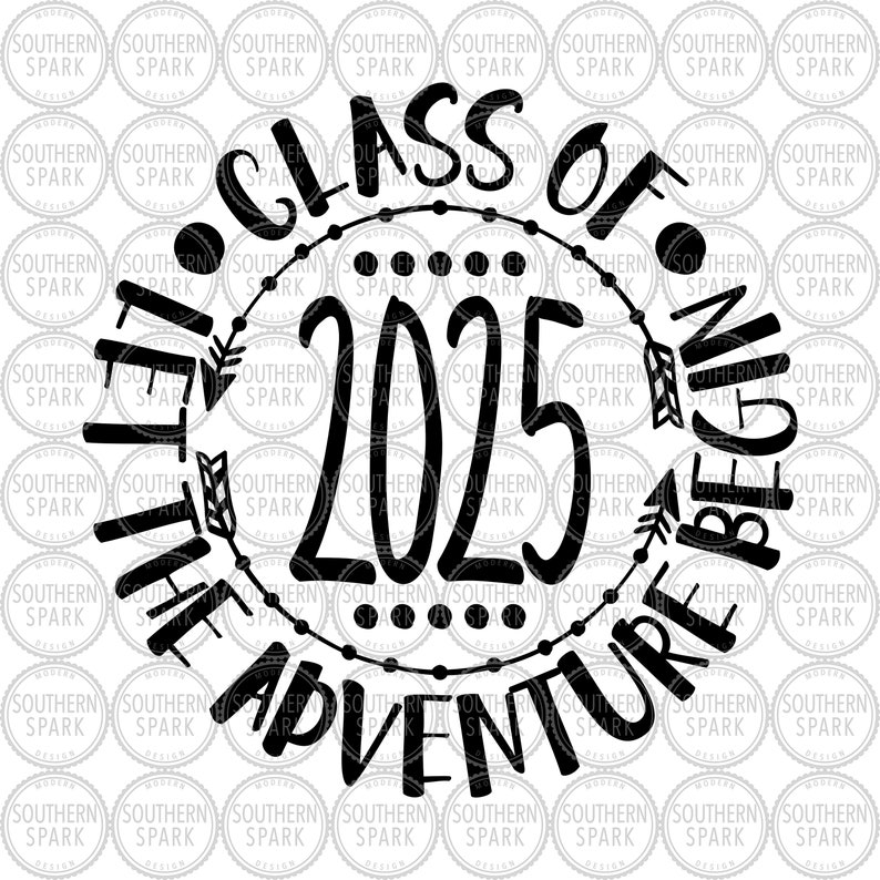 Class 2025 SVG / Senior Class of 2025 Let the Adventure Begin  Etsy