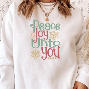 Peace And Joy Unto You Christmas svg png eps pdf jpg dxf