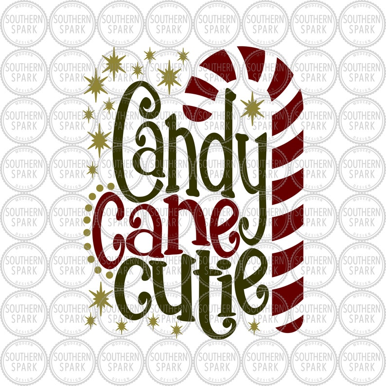 Download Candy Cane Cutie Christmas svg png eps pdf jpg dxf | Etsy