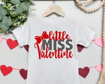 Valentine&#39;s Day SVG / Little Miss Valentine SVG / Bow / Valentine SVG / Cut File / Clip Art / Southern Spark / svg png eps pdf jpg dxf