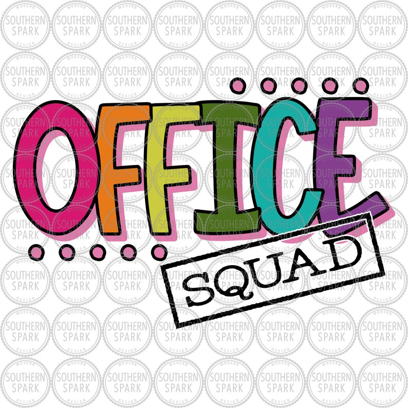 Office Squad SVG / Manager Design SVG / Office Manager Design / Cut File / Clip Art / Southern Spark / svg png eps pdf jpg dxf image 10