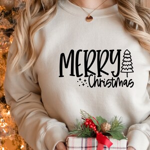 Merry Christmas SVG / Christmas Tree SVG / Merry Christmas Design / Tree / Cut File / Clip Art / Southern Spark / svg png eps pdf jpg dxf