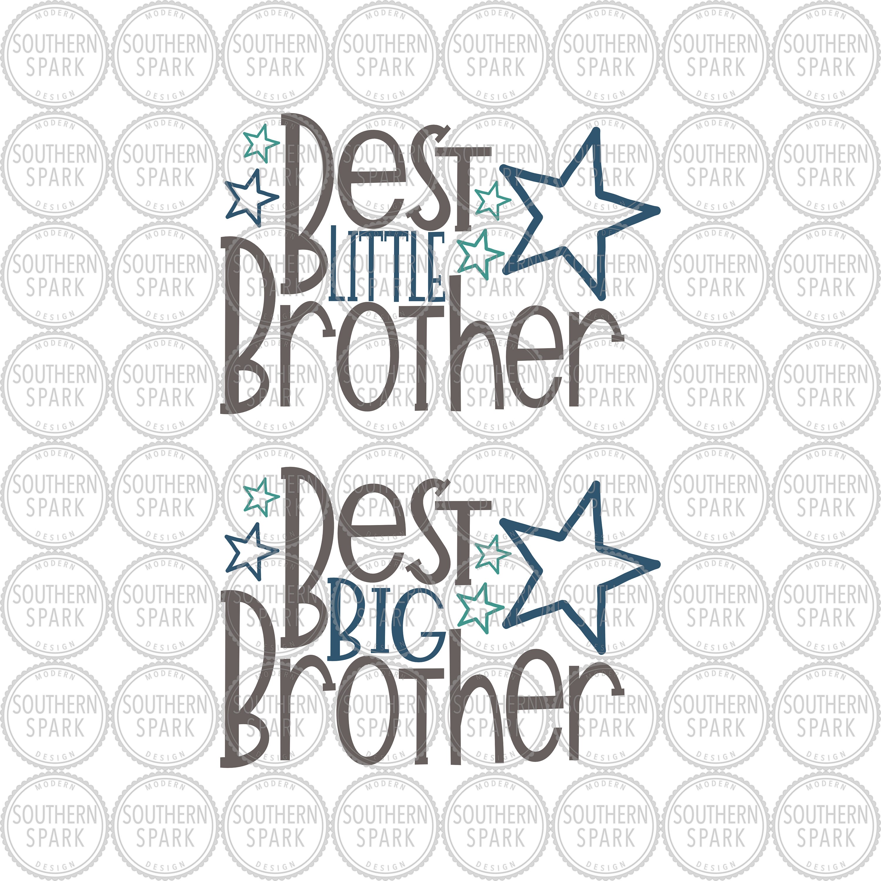 Bundle Little Brother Big Brother SVG / Best Little Brother / Etsy