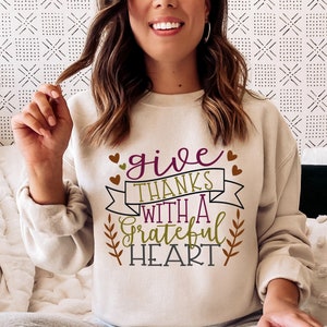 Give Thanks With A Grateful Heart svg png eps pdf jpg dxf