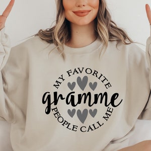 Mother's Day SVG / My Favorite People Call Me Gramme SVG / Grandmother SVG / Cut File / Clip Art / Southern Spark / svg png eps pdf jpg dxf