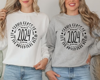 Senior 2024 SVG / Senior Class Of 2024 Let The Adventure Begin / Graduation / Clip Art / Cut File / Southern Spark / svg png eps pdf jpg dxf