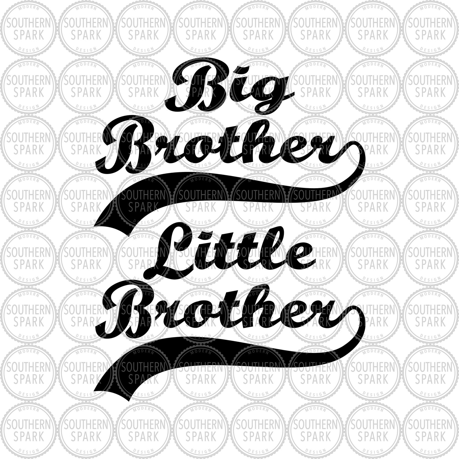 Bundle / Sporty Big Brother Little Brother SVG / Siblings SVG Etsy