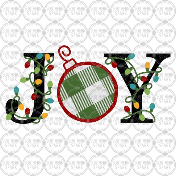 Download Free Christmas Lights Joy Joy Christmas Lights Svg Christmas Etsy SVG DXF Cut File