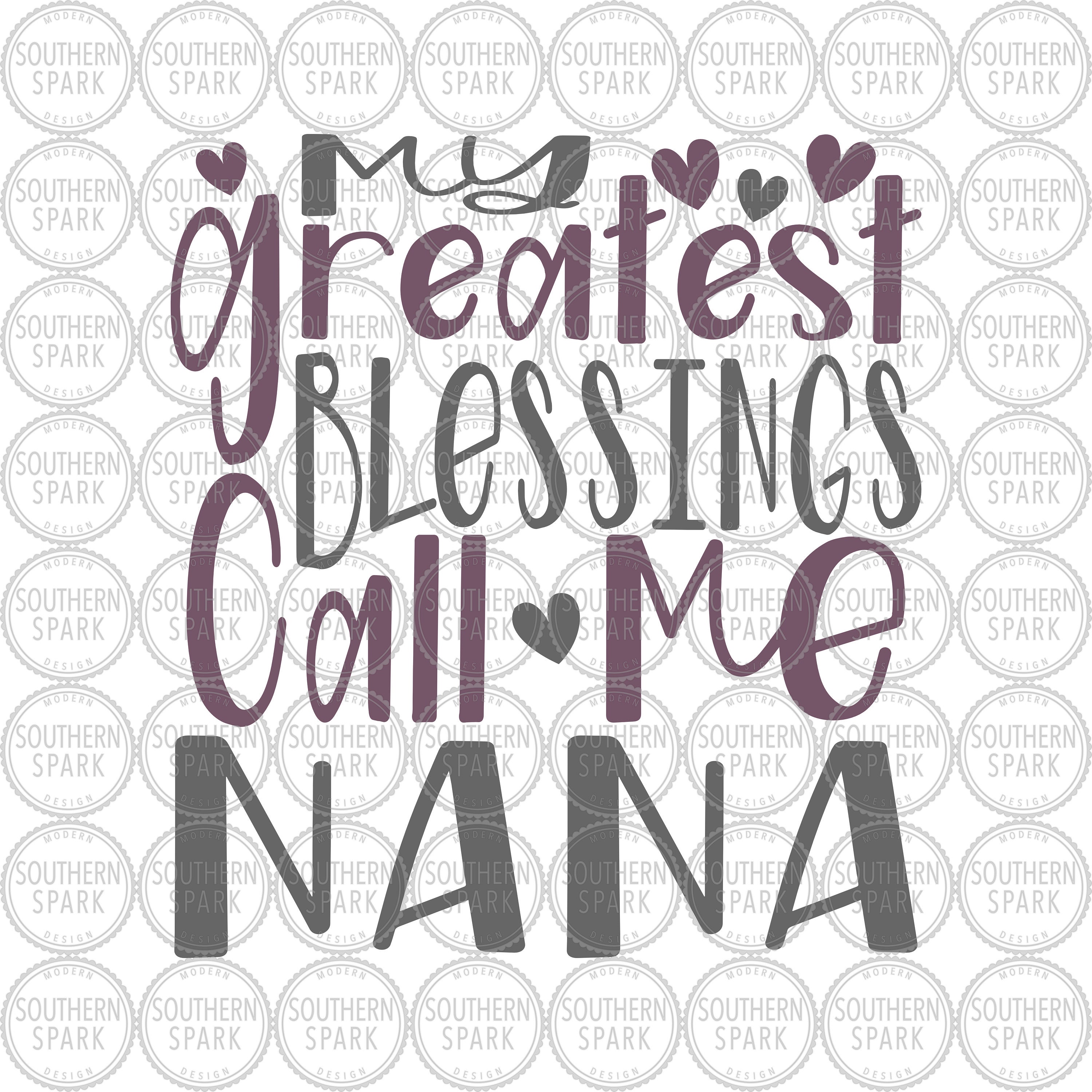 Papercraft My Greatest Blessings Call Me Nana svg/ Greatest blessing ...