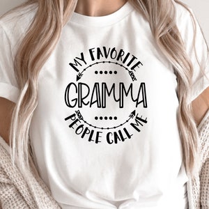 Mother's Day SVG / My Favorite People Call Me Gramma SVG / Grandmother SVG / Cut file / Clip Art / Southern Spark / svg png eps pdf jpg dxf