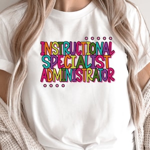 Instructional Specialist Administrator SVG PNG / School SVG / Colorful / Cut File / Clip Art / Southern Spark / svg png eps pdf jpg dxf