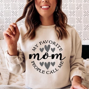 Mother&#39;s Day SVG / My Favorite People Call Me Mom SVG / Mother / Mom SVG / Cut File / Clip Art / Southern Spark /  svg png eps pdf jpg dxf