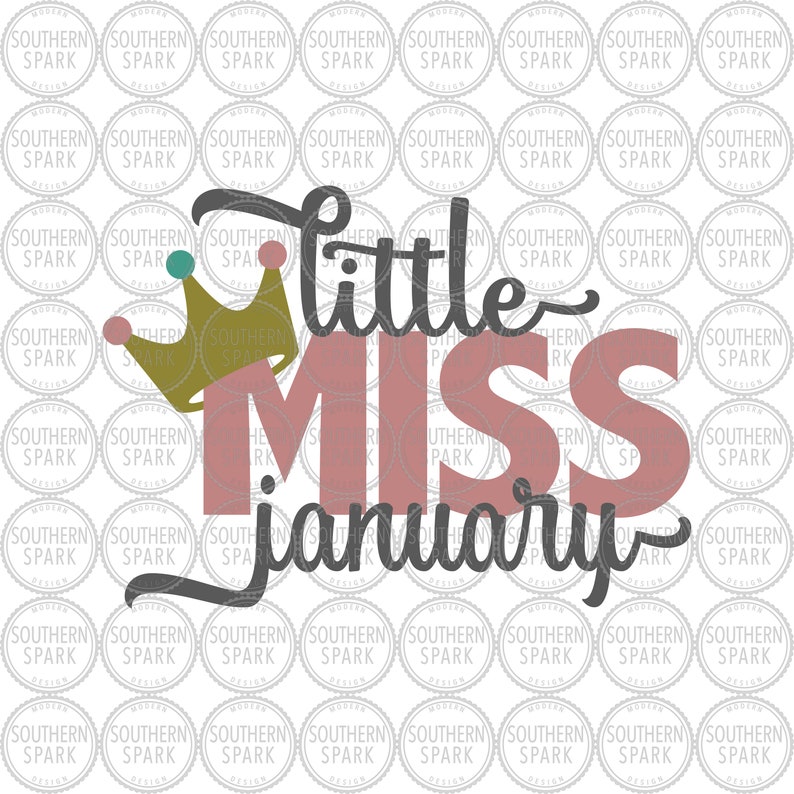 Download Birthday SVG / Girl Birthday SVG / Little Miss January ...